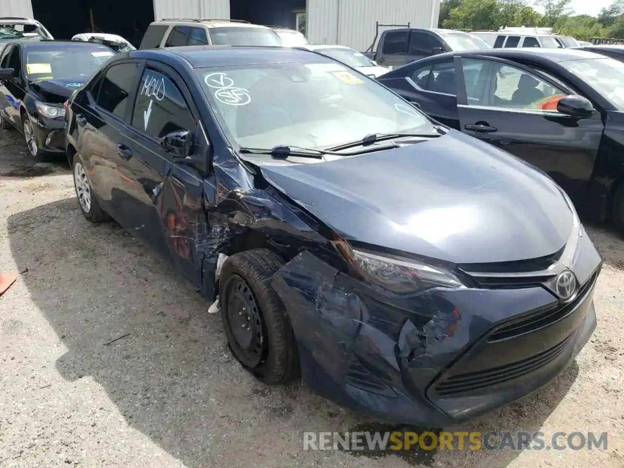 1 Photograph of a damaged car 5YFBURHE0KP948392 TOYOTA COROLLA 2019