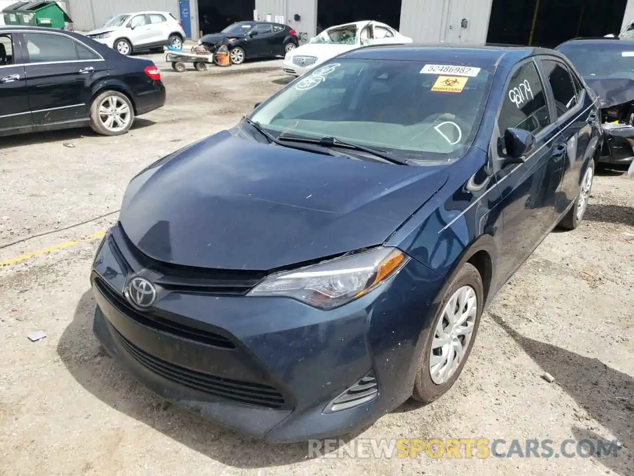 2 Photograph of a damaged car 5YFBURHE0KP948392 TOYOTA COROLLA 2019