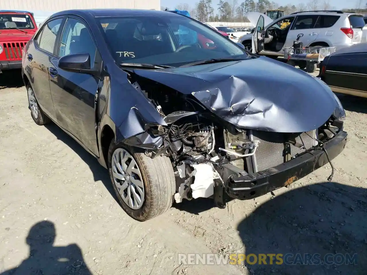 1 Photograph of a damaged car 5YFBURHE0KP948649 TOYOTA COROLLA 2019