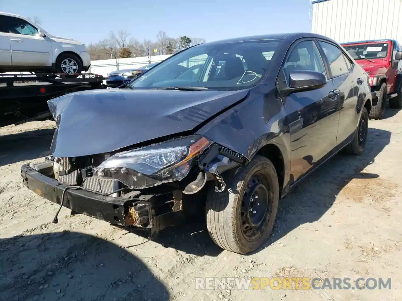 2 Photograph of a damaged car 5YFBURHE0KP948649 TOYOTA COROLLA 2019