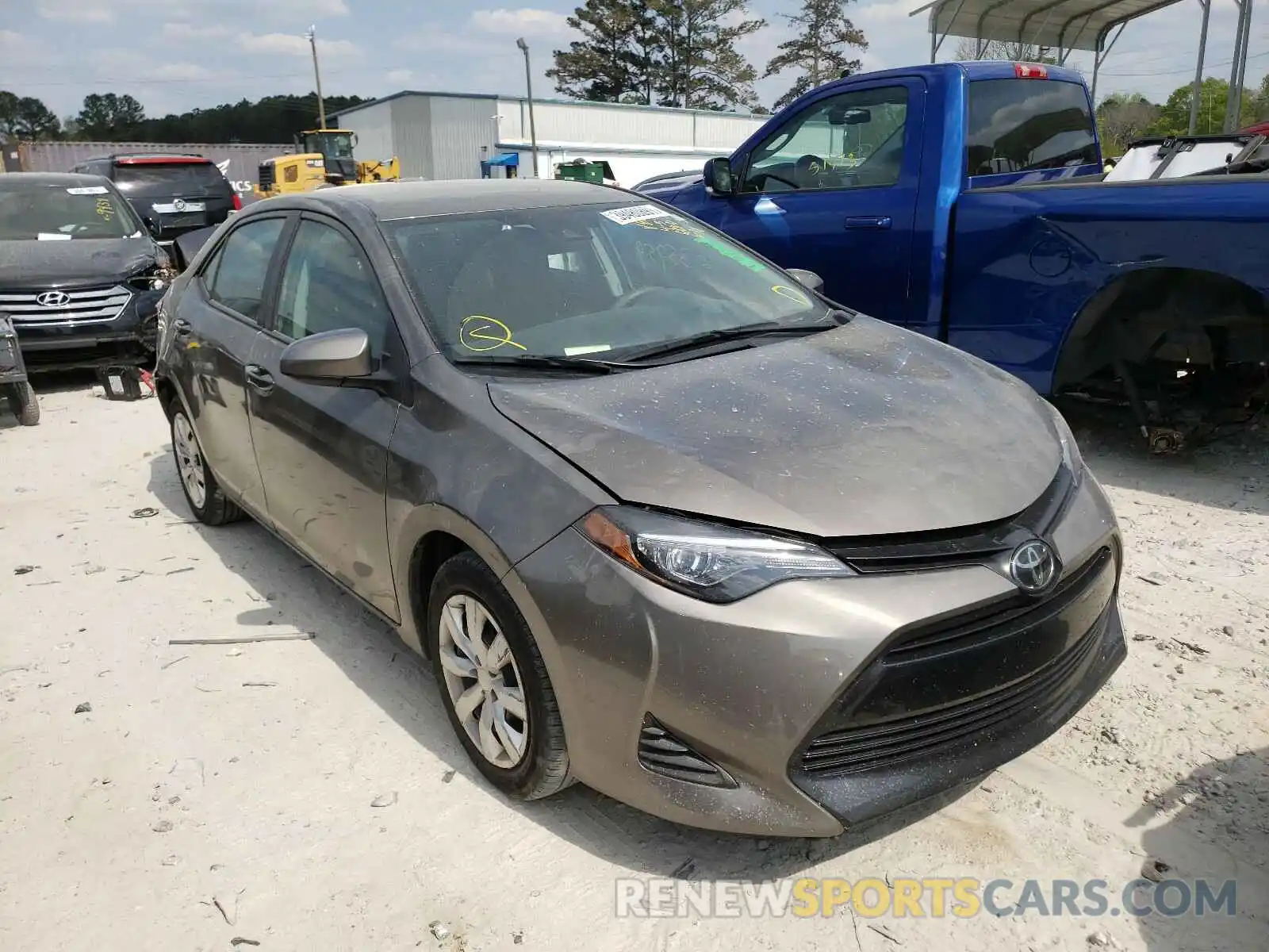 1 Photograph of a damaged car 5YFBURHE0KP948666 TOYOTA COROLLA 2019