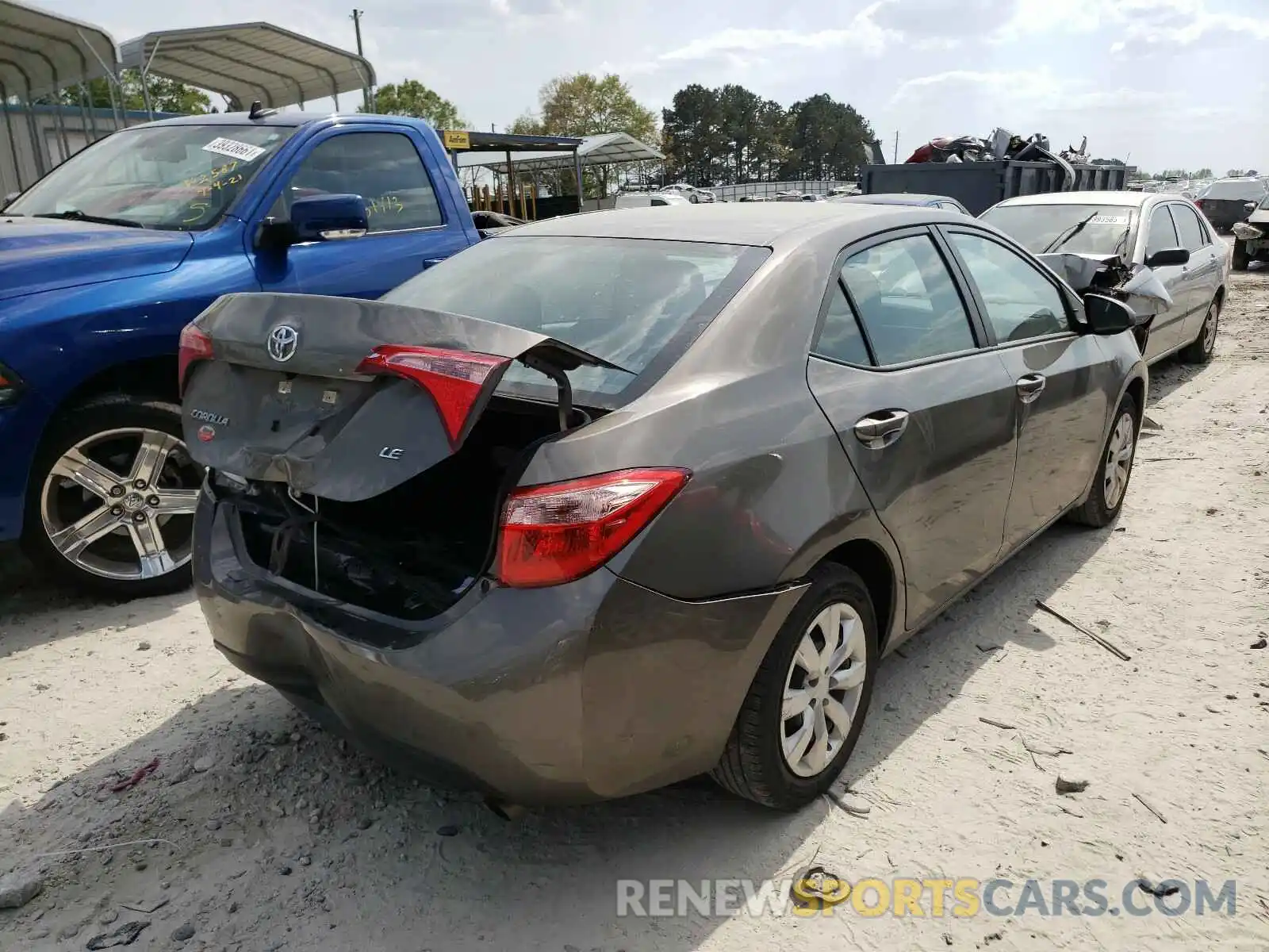 4 Photograph of a damaged car 5YFBURHE0KP948666 TOYOTA COROLLA 2019