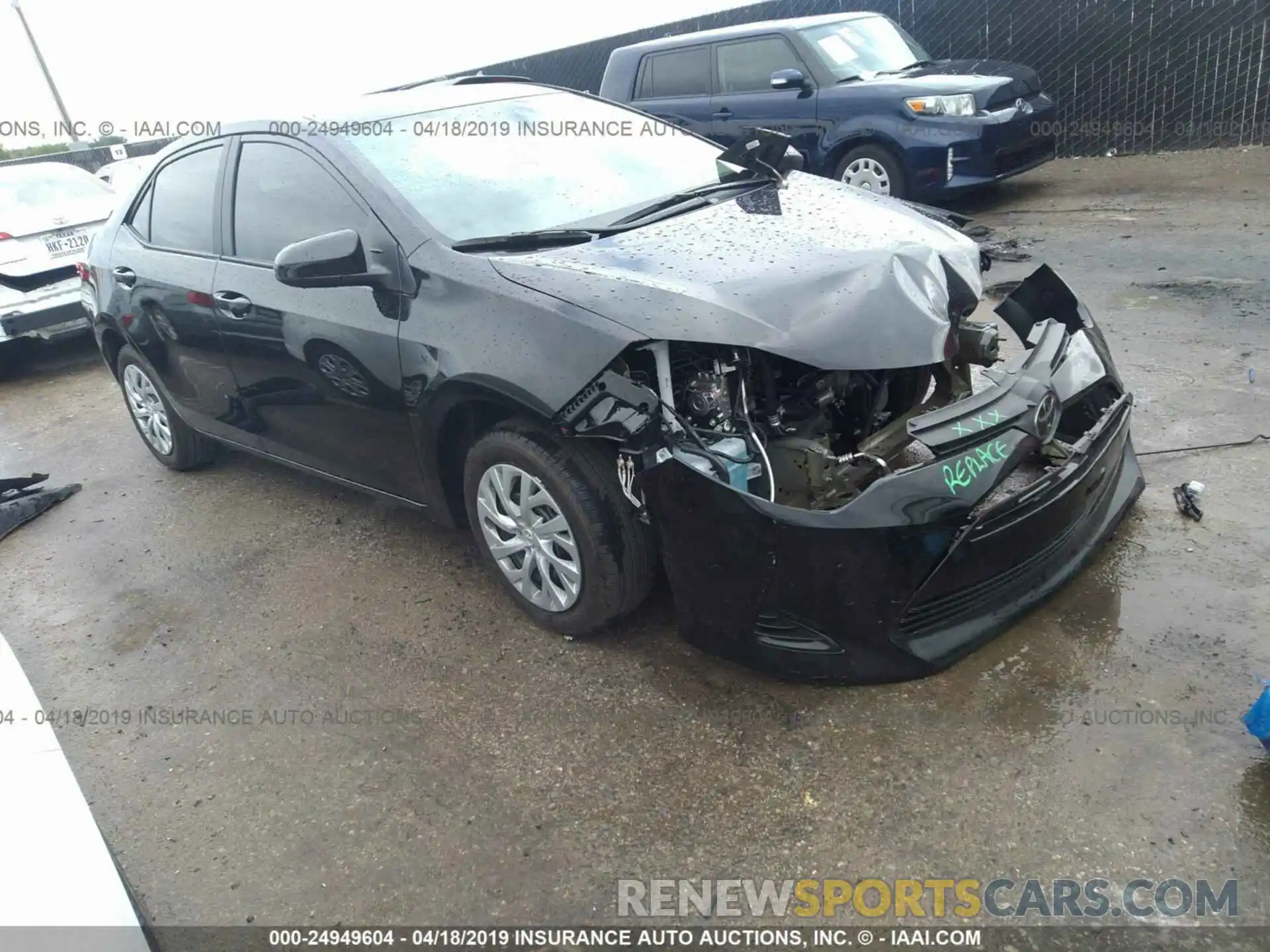 1 Photograph of a damaged car 5YFBURHE0KP948781 TOYOTA COROLLA 2019