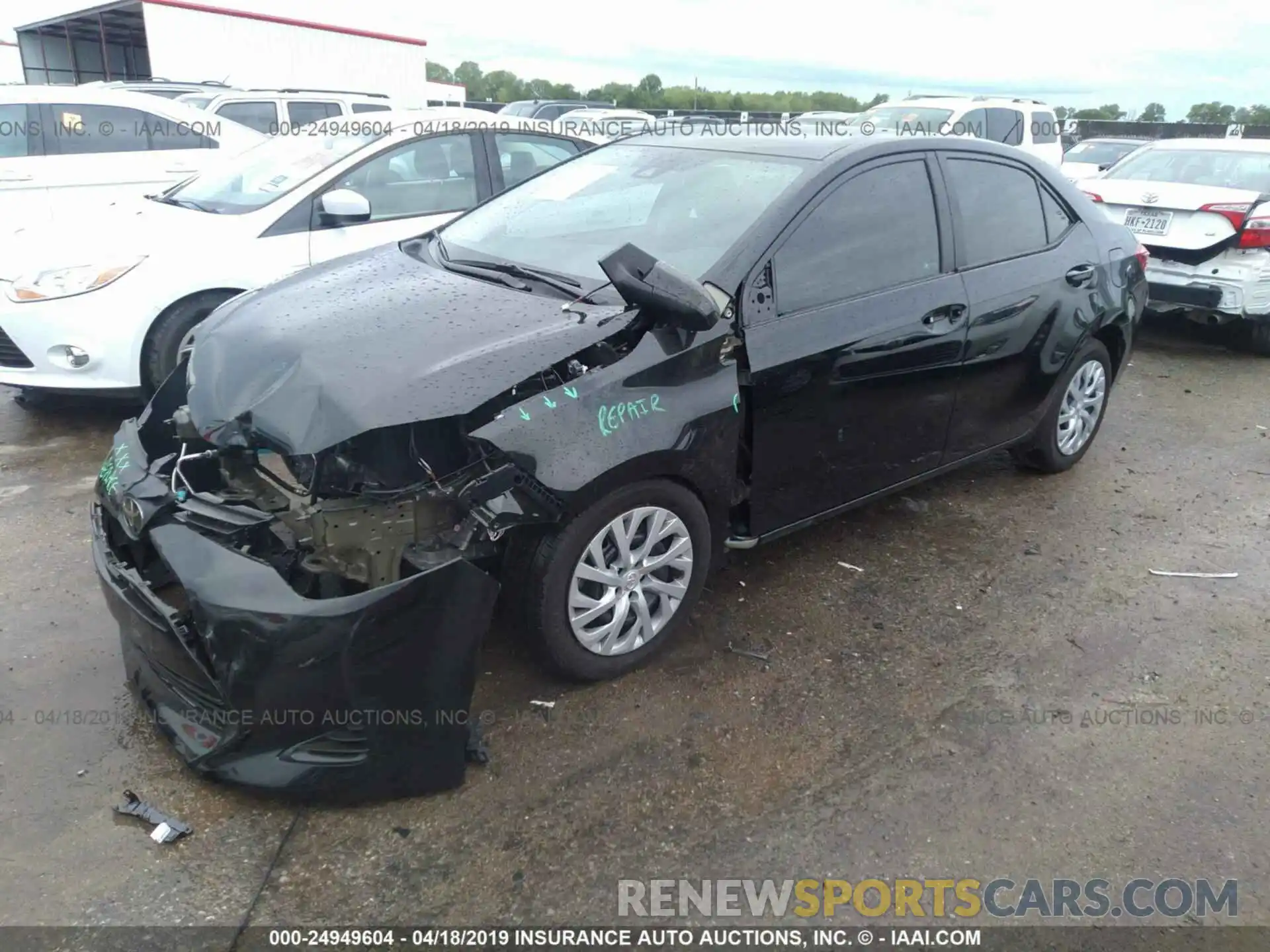 2 Photograph of a damaged car 5YFBURHE0KP948781 TOYOTA COROLLA 2019