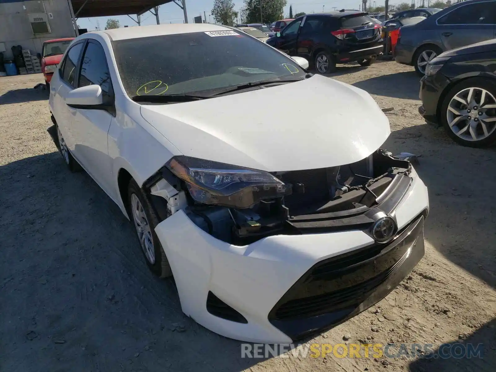 1 Photograph of a damaged car 5YFBURHE0KP948814 TOYOTA COROLLA 2019