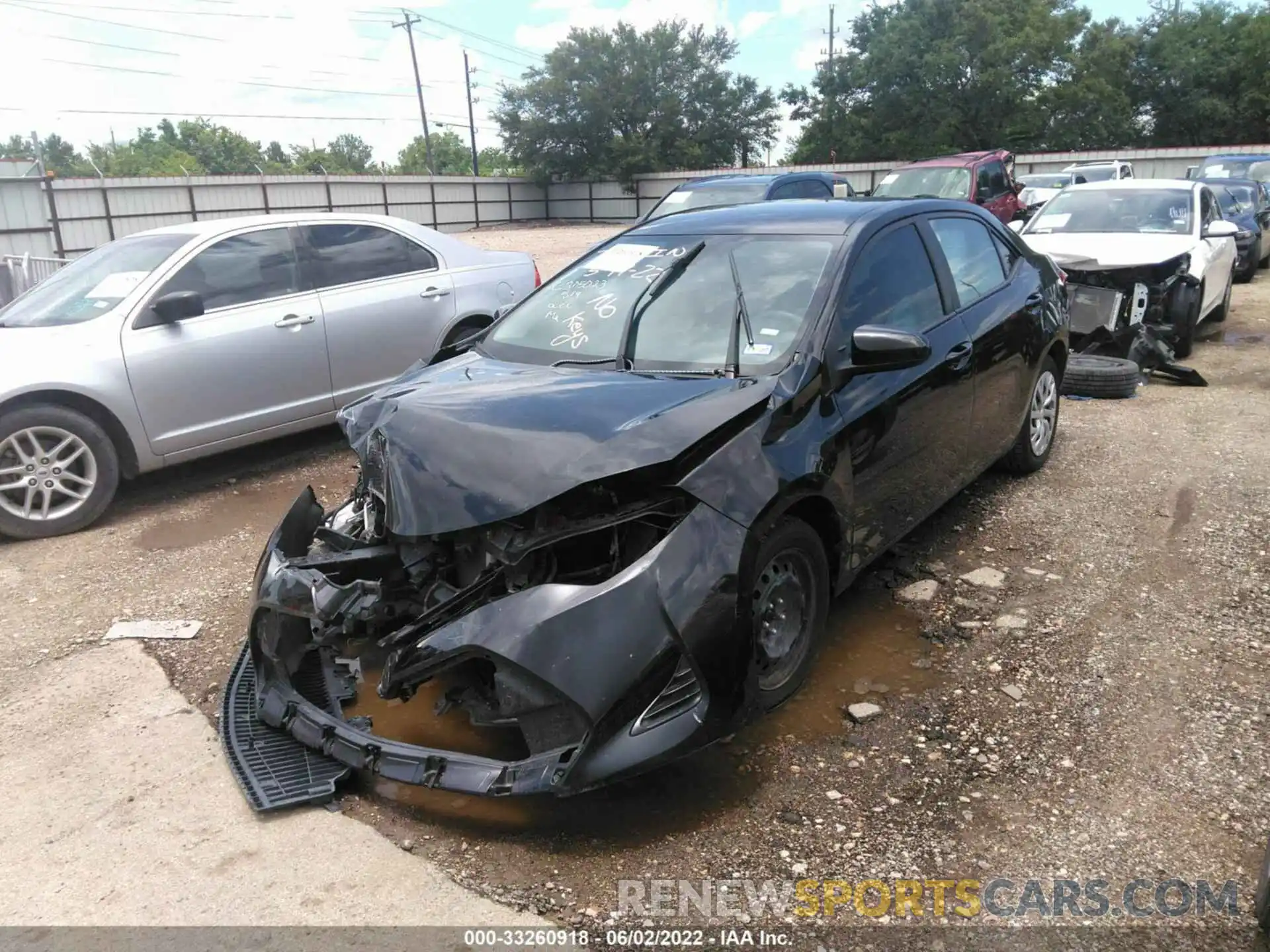 2 Photograph of a damaged car 5YFBURHE0KP948831 TOYOTA COROLLA 2019