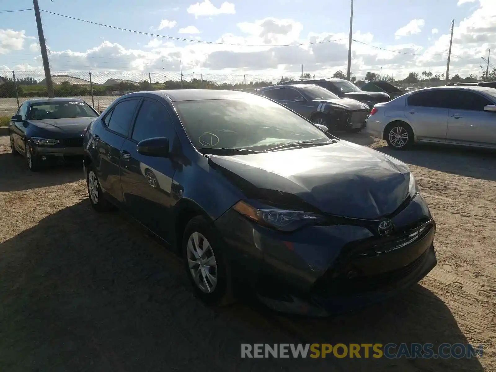 1 Photograph of a damaged car 5YFBURHE0KP948960 TOYOTA COROLLA 2019