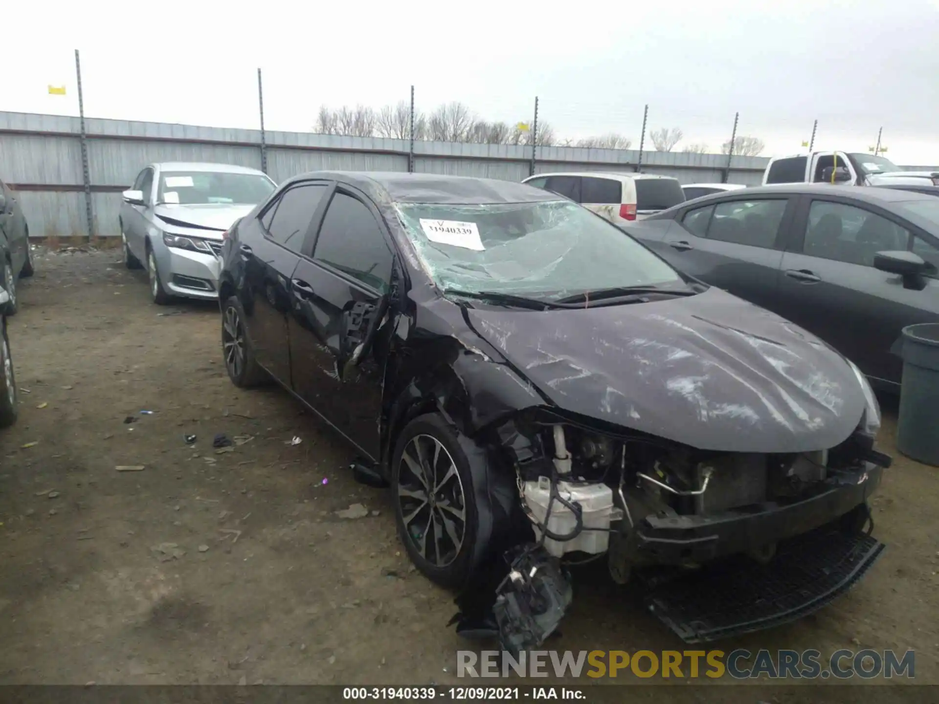 1 Photograph of a damaged car 5YFBURHE0KP949171 TOYOTA COROLLA 2019