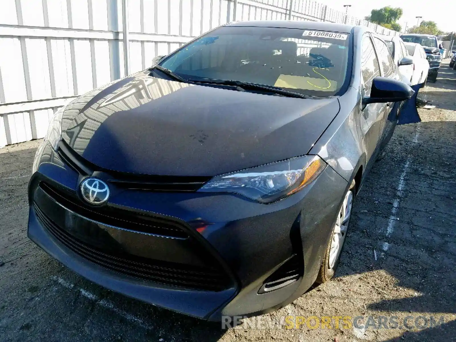 2 Photograph of a damaged car 5YFBURHE0KP949185 TOYOTA COROLLA 2019