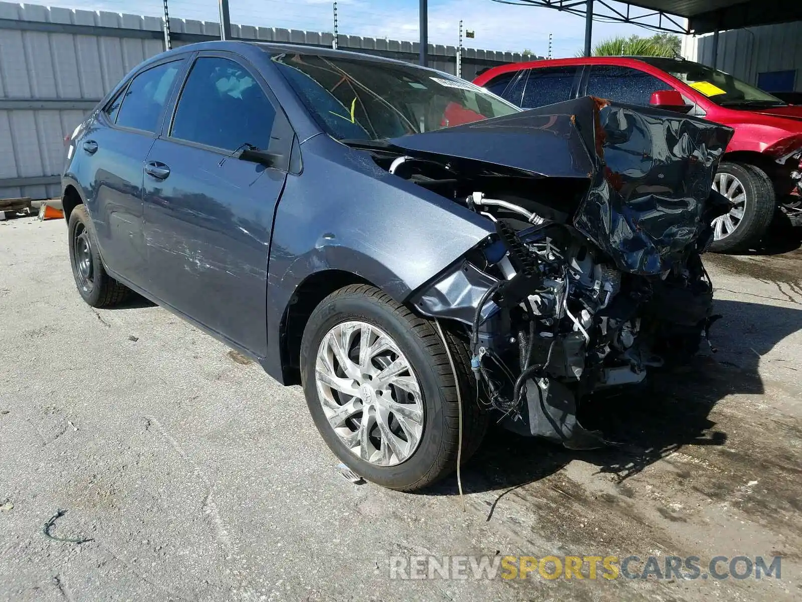 1 Photograph of a damaged car 5YFBURHE0KP949414 TOYOTA COROLLA 2019