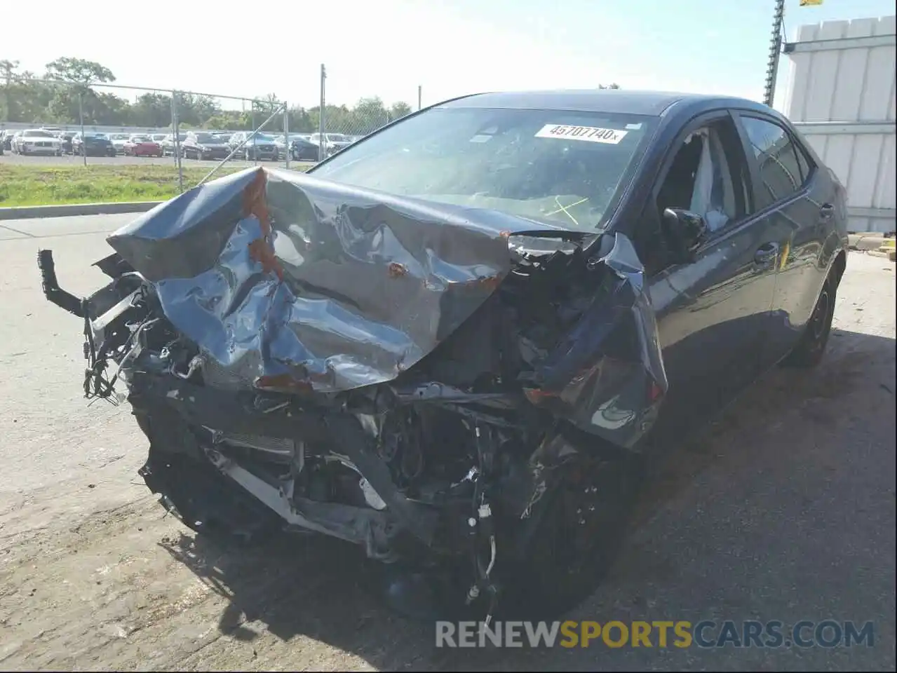 2 Photograph of a damaged car 5YFBURHE0KP949414 TOYOTA COROLLA 2019