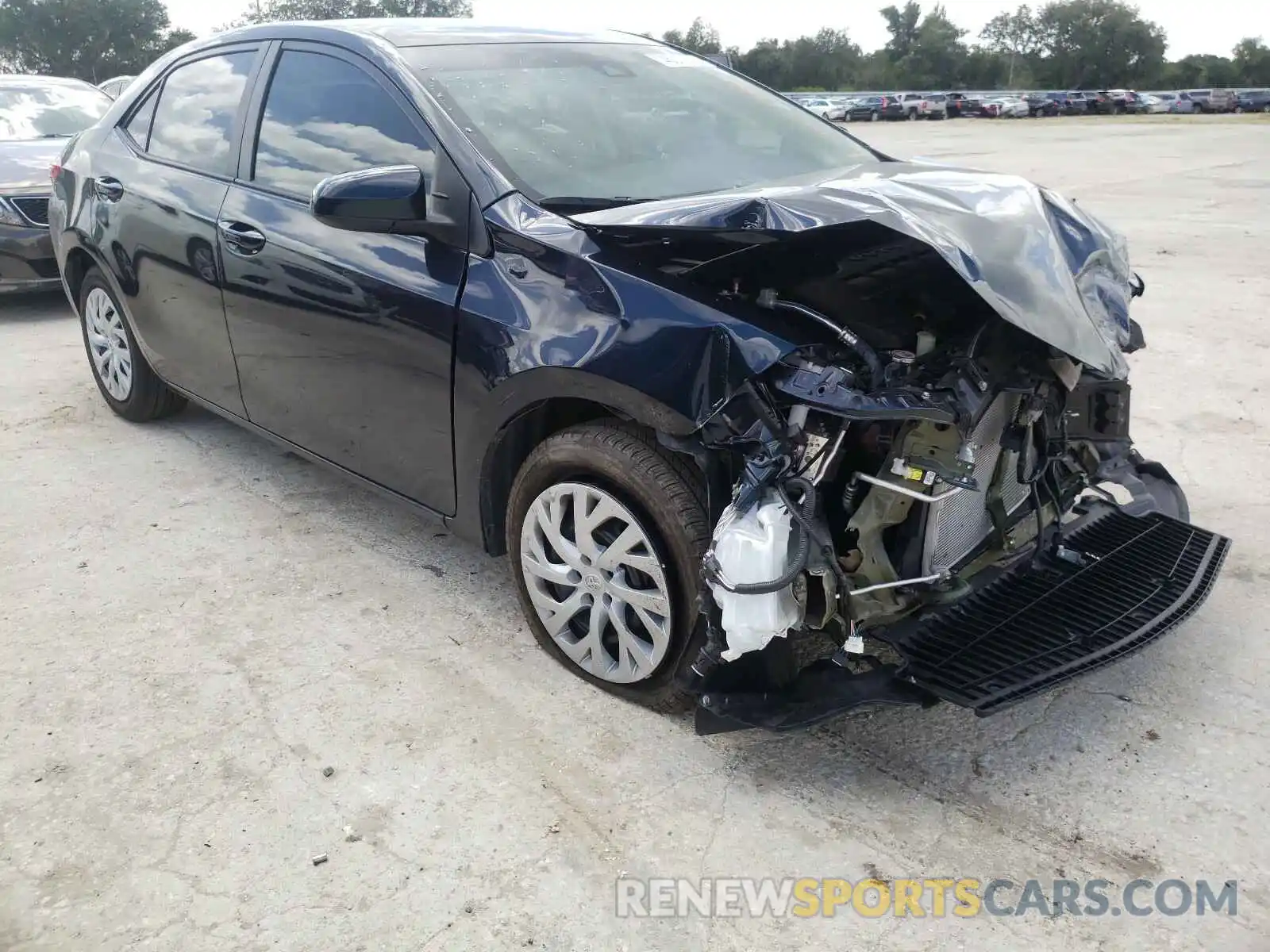 1 Photograph of a damaged car 5YFBURHE0KP949445 TOYOTA COROLLA 2019