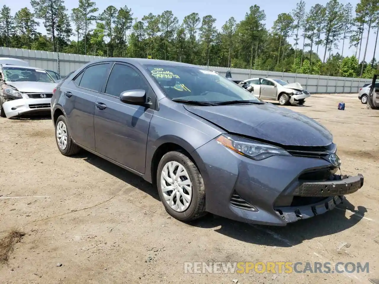 1 Photograph of a damaged car 5YFBURHE0KP949672 TOYOTA COROLLA 2019