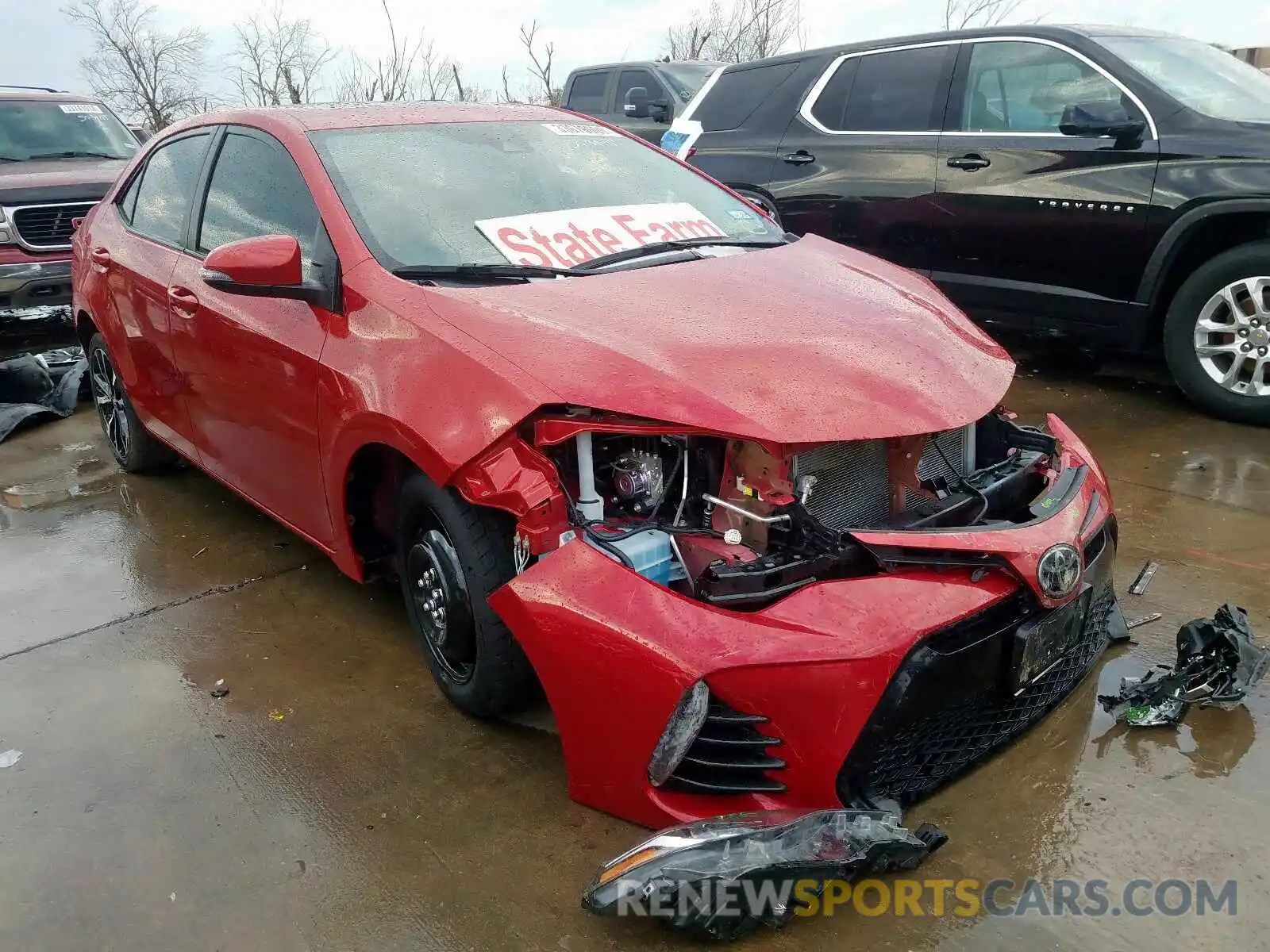 1 Photograph of a damaged car 5YFBURHE0KP949736 TOYOTA COROLLA 2019