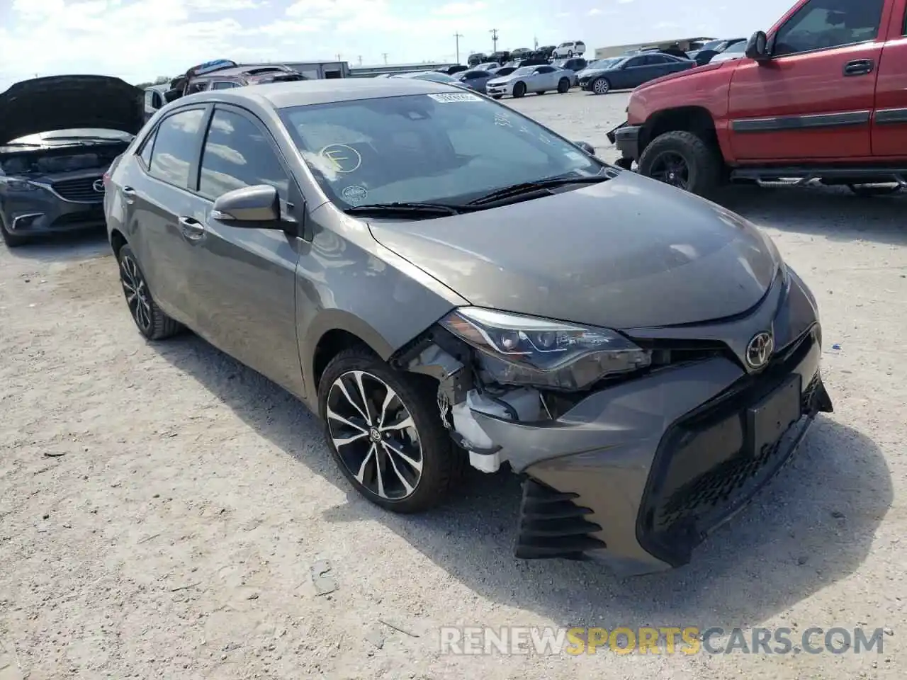 1 Photograph of a damaged car 5YFBURHE0KP949834 TOYOTA COROLLA 2019