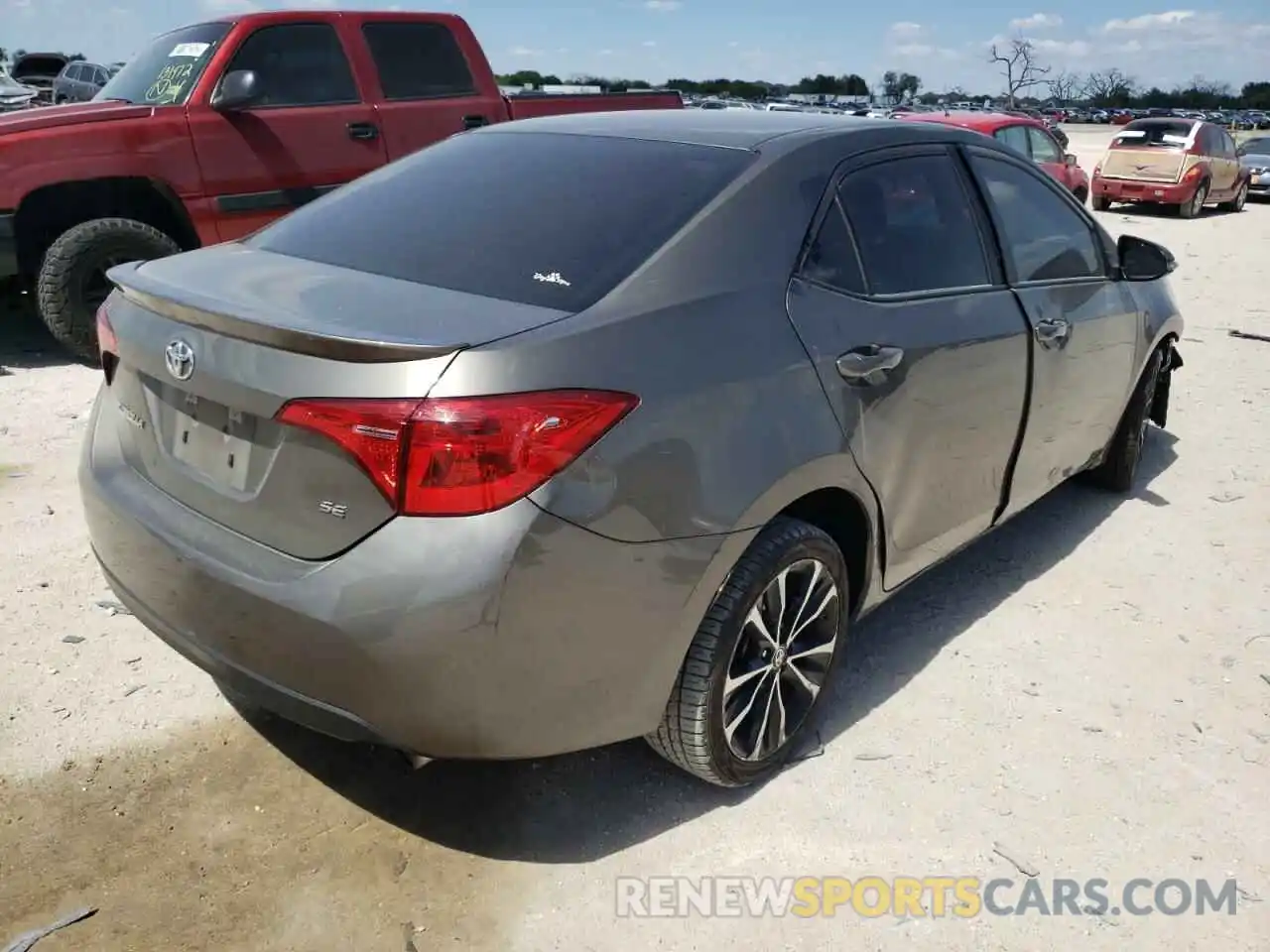 4 Photograph of a damaged car 5YFBURHE0KP949834 TOYOTA COROLLA 2019