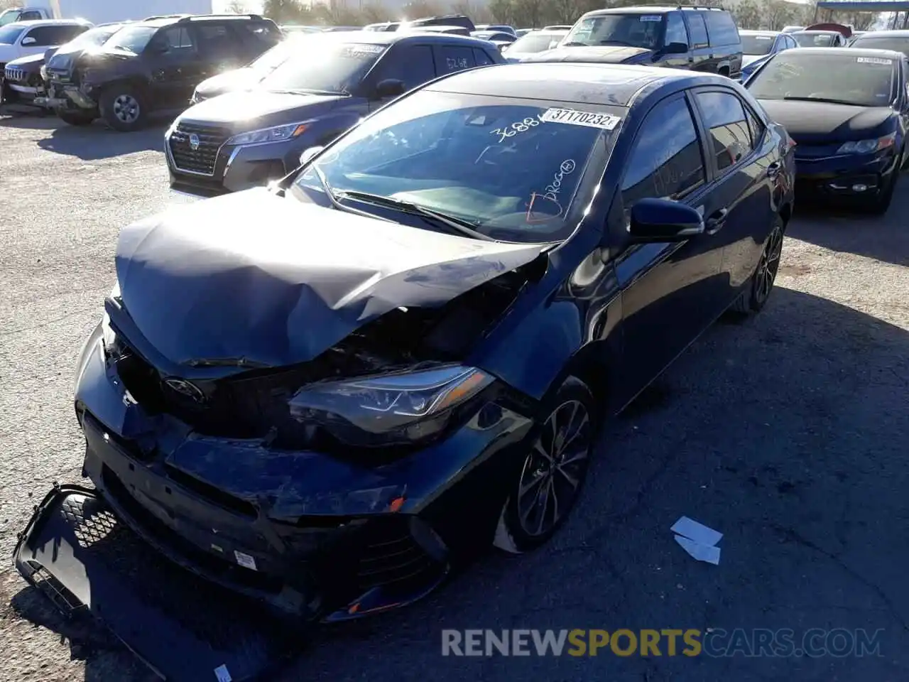 2 Photograph of a damaged car 5YFBURHE1KP856210 TOYOTA COROLLA 2019