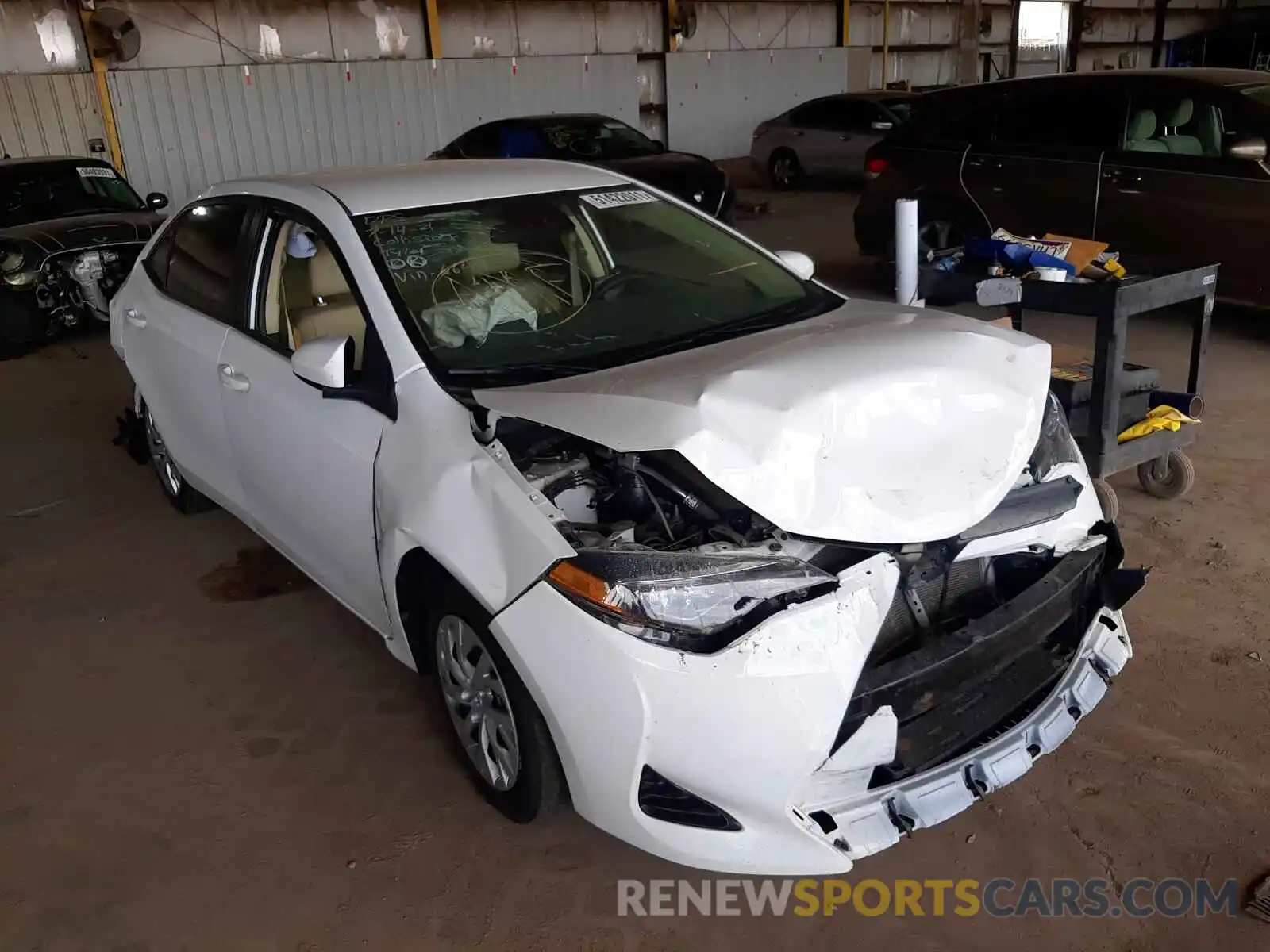 1 Photograph of a damaged car 5YFBURHE1KP856644 TOYOTA COROLLA 2019