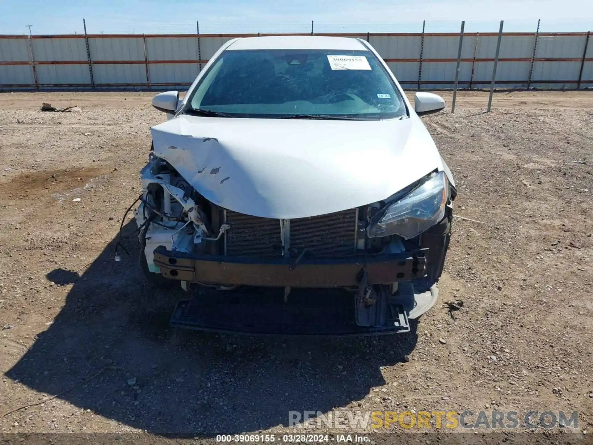 13 Photograph of a damaged car 5YFBURHE1KP857048 TOYOTA COROLLA 2019