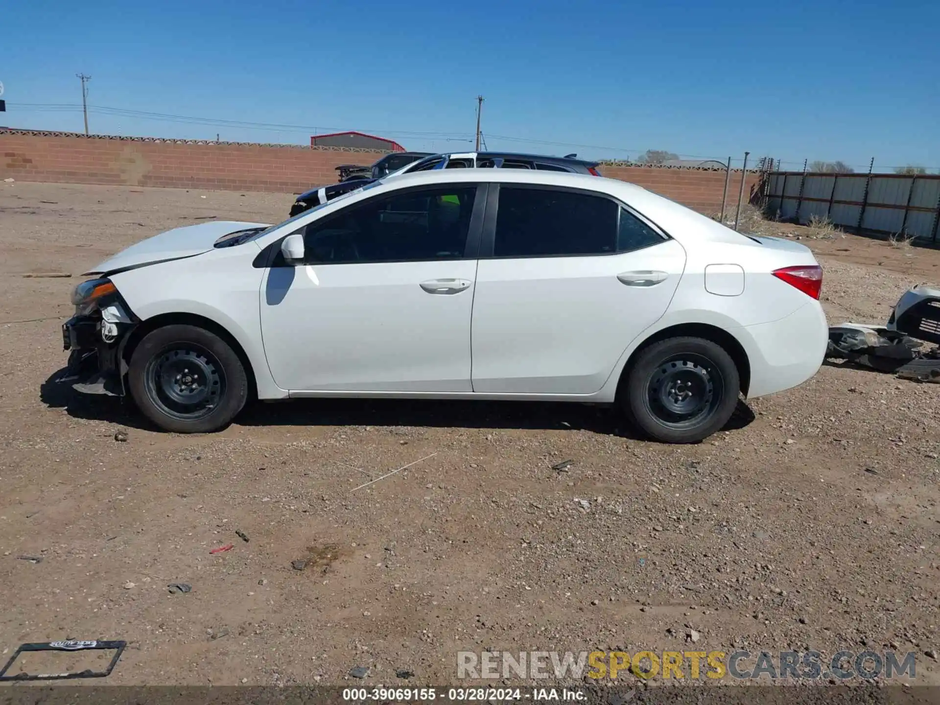 15 Photograph of a damaged car 5YFBURHE1KP857048 TOYOTA COROLLA 2019