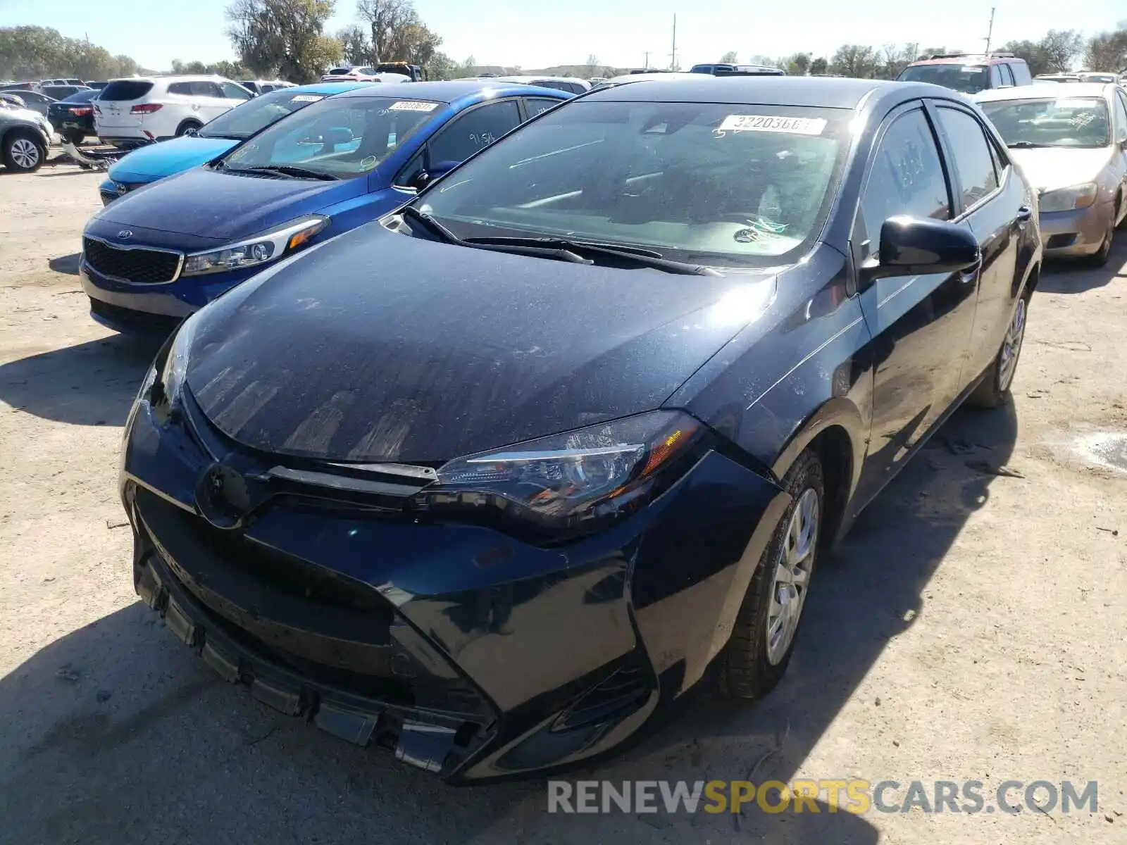 2 Photograph of a damaged car 5YFBURHE1KP857079 TOYOTA COROLLA 2019