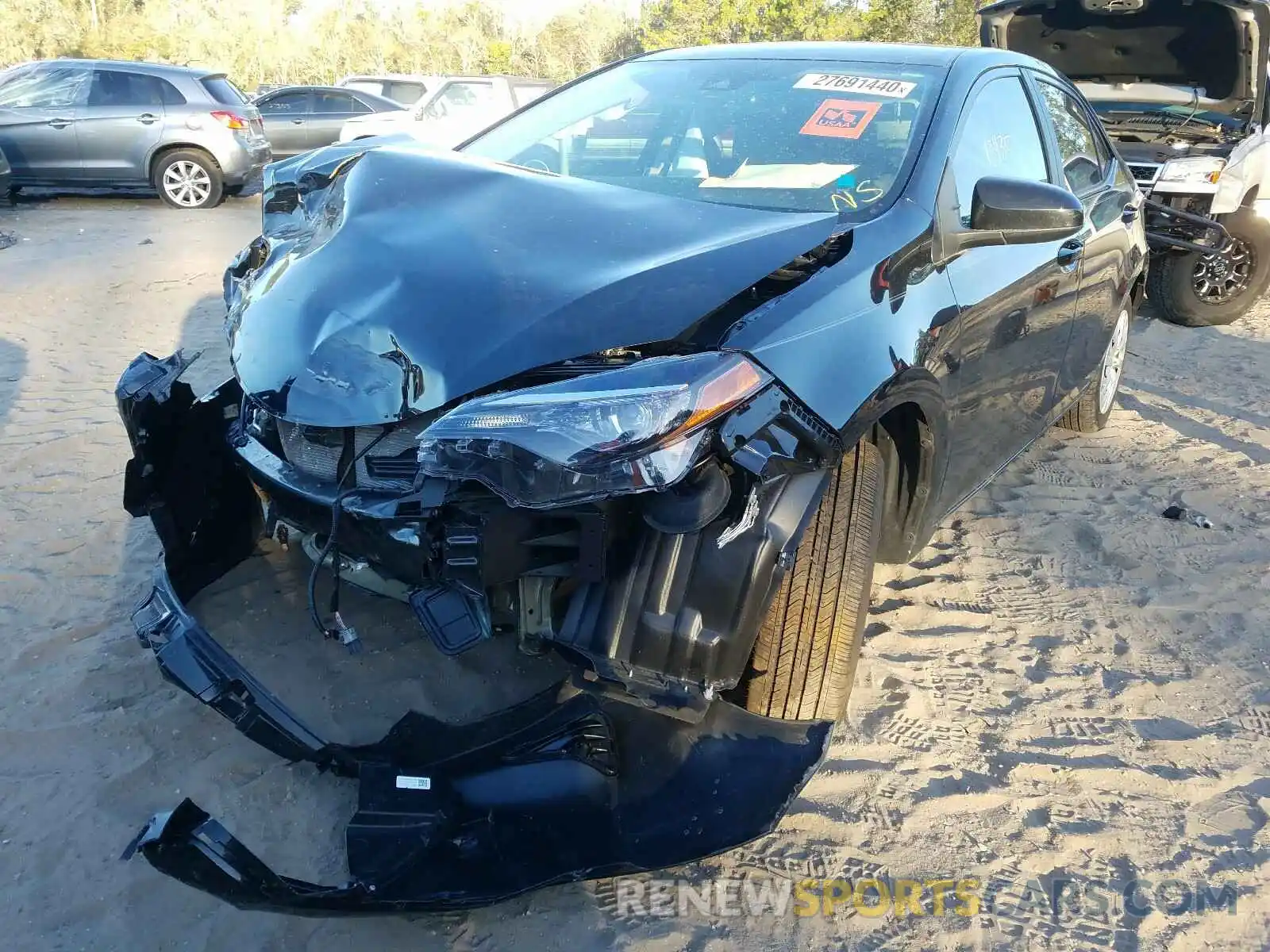 2 Photograph of a damaged car 5YFBURHE1KP857843 TOYOTA COROLLA 2019