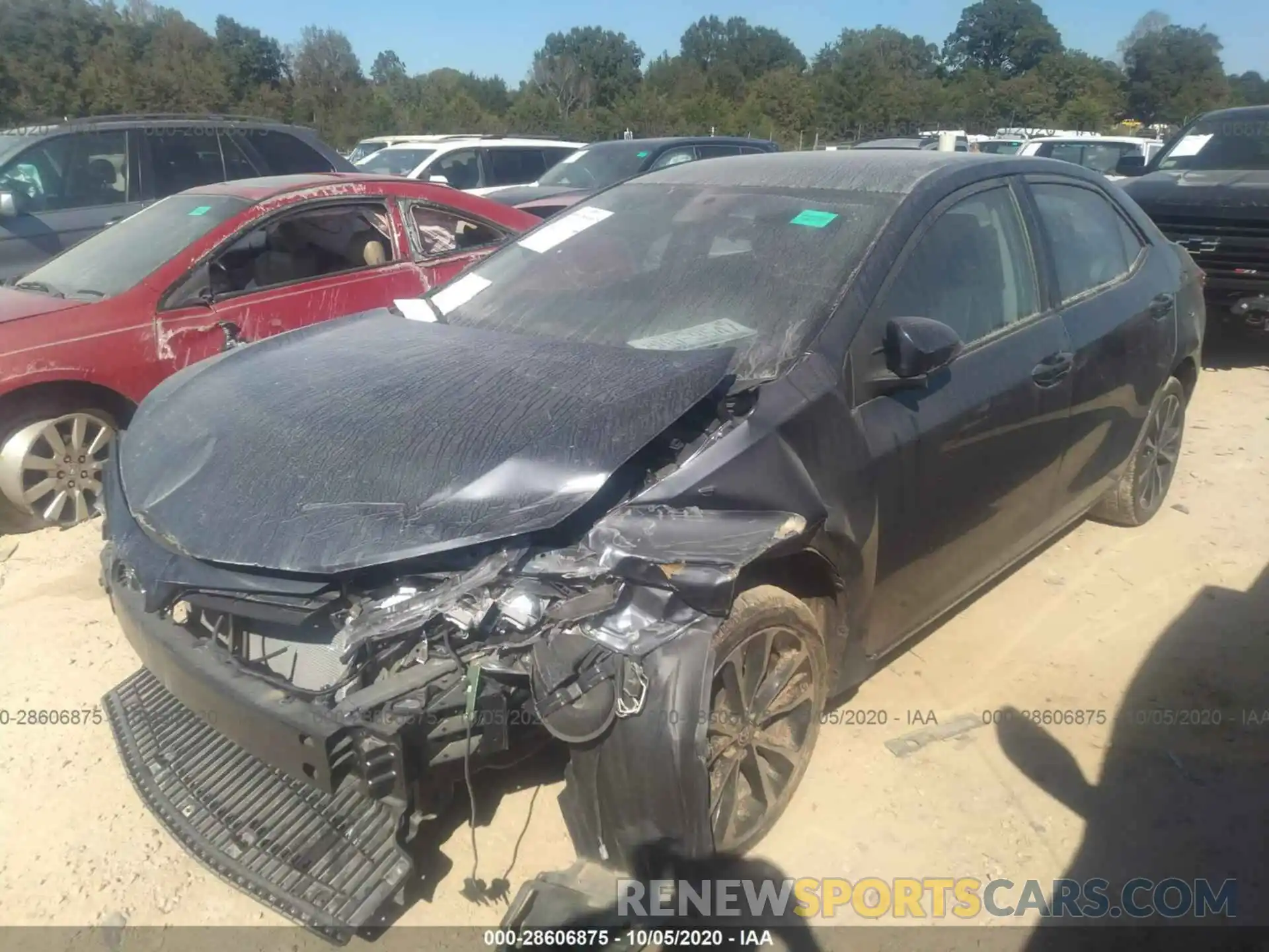 2 Photograph of a damaged car 5YFBURHE1KP858121 TOYOTA COROLLA 2019