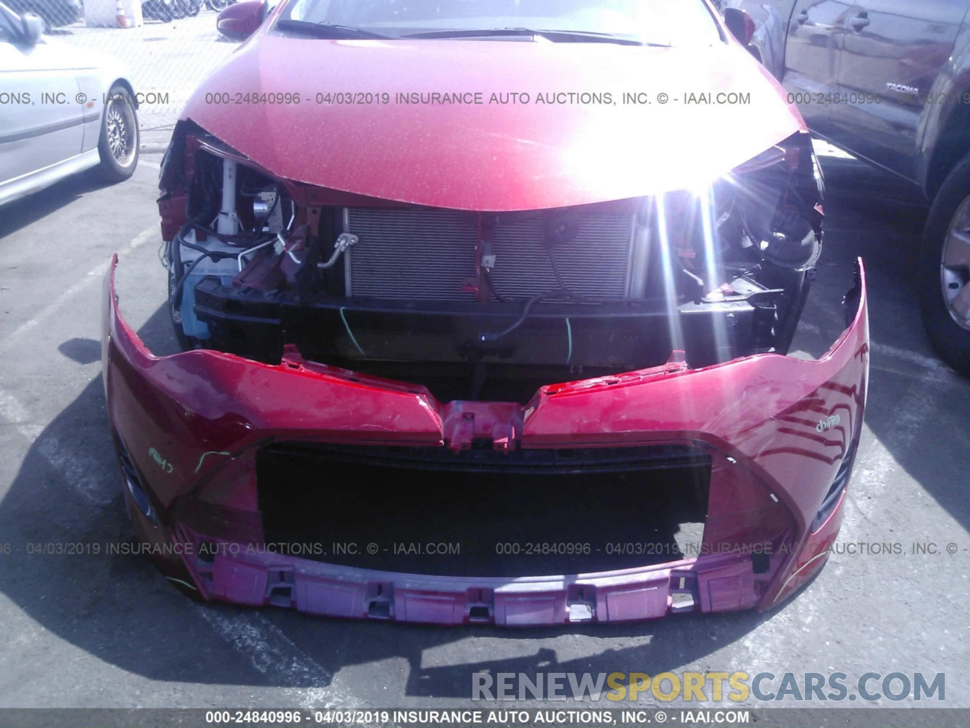 6 Photograph of a damaged car 5YFBURHE1KP858328 TOYOTA COROLLA 2019