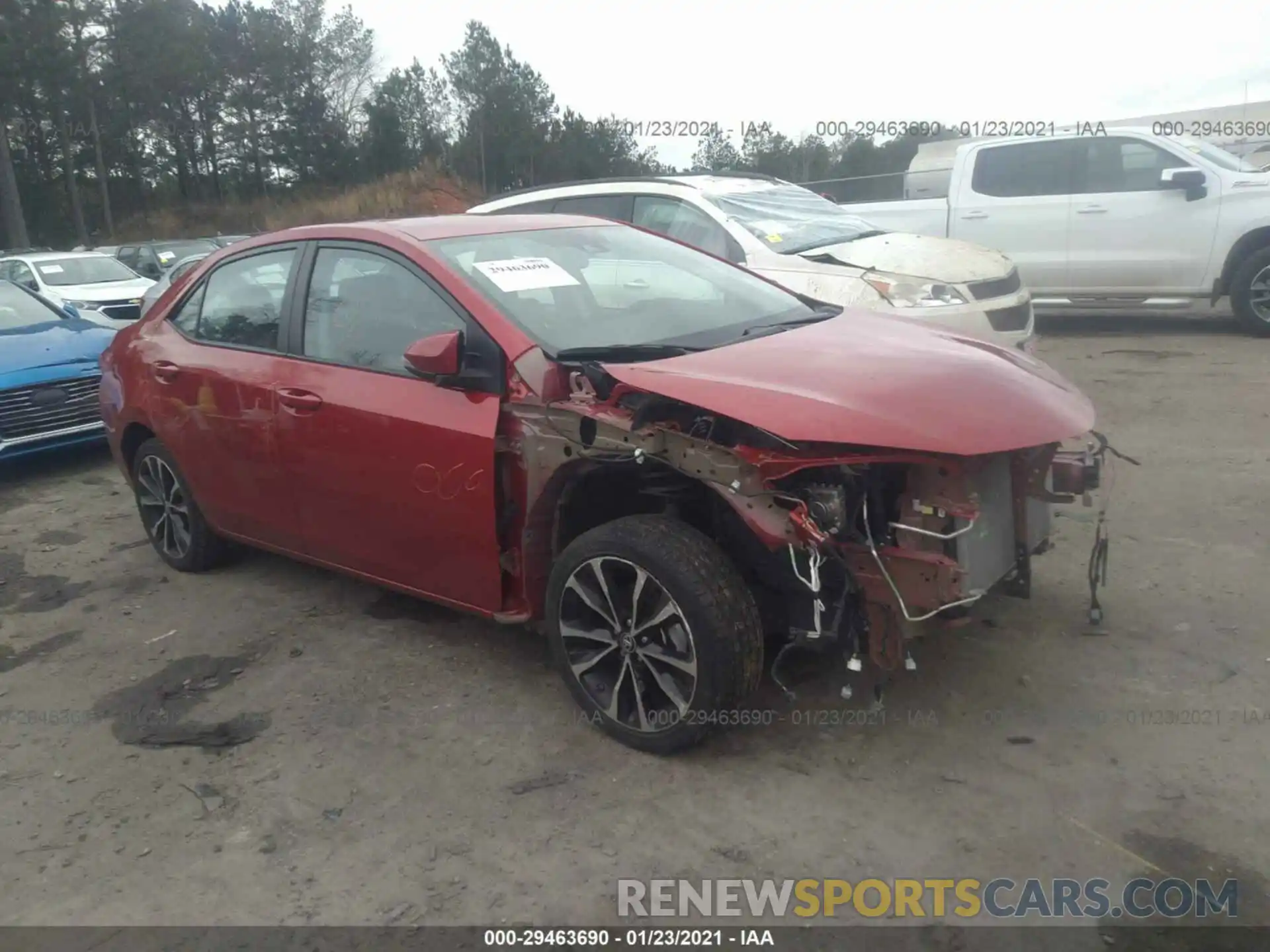 1 Photograph of a damaged car 5YFBURHE1KP858877 TOYOTA COROLLA 2019