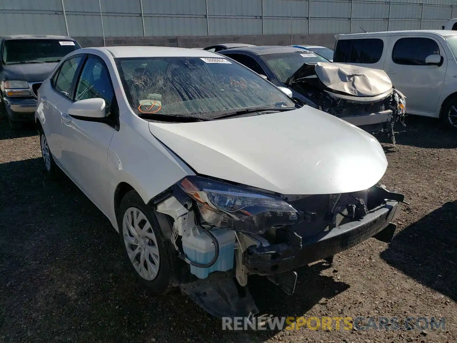 1 Photograph of a damaged car 5YFBURHE1KP858894 TOYOTA COROLLA 2019