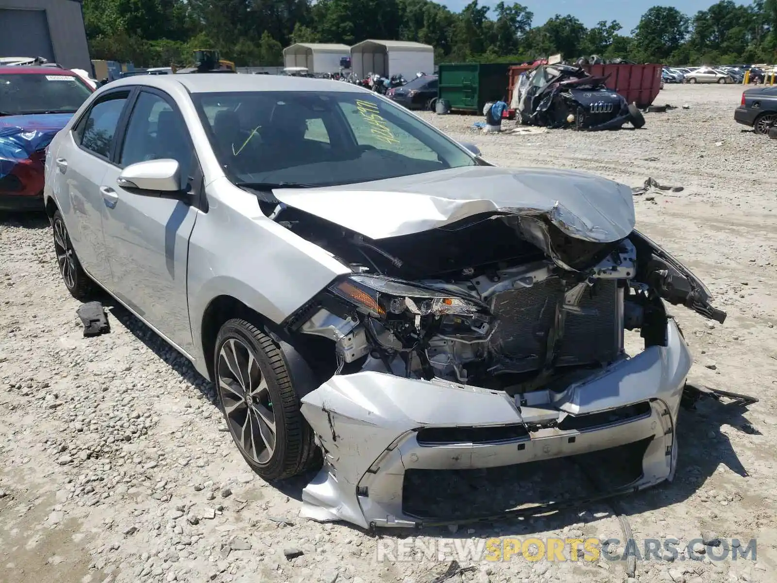 1 Photograph of a damaged car 5YFBURHE1KP859205 TOYOTA COROLLA 2019