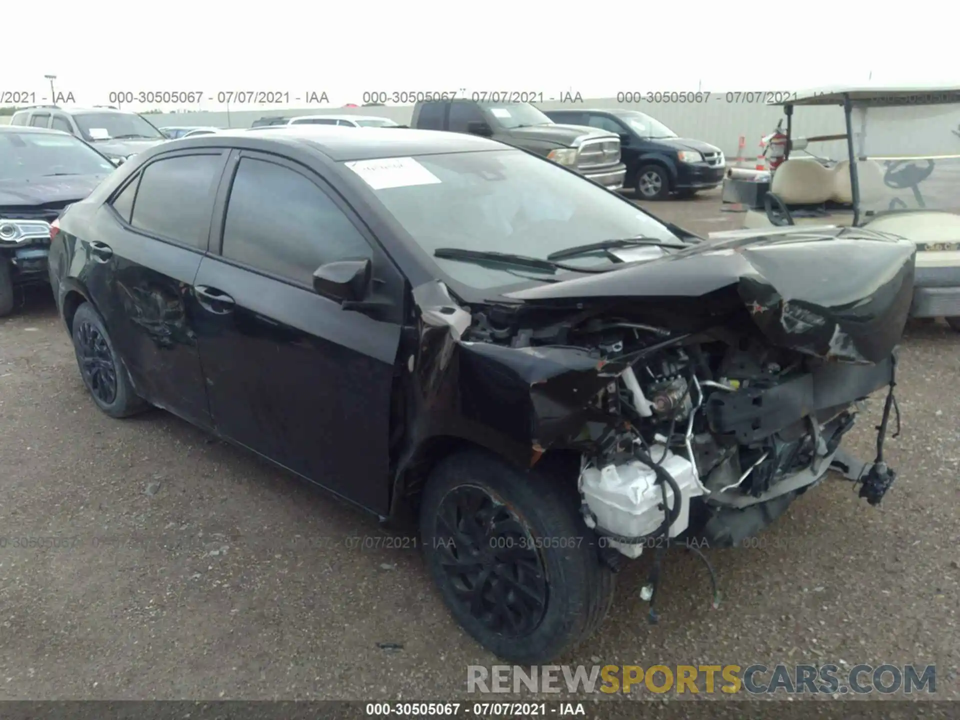 1 Photograph of a damaged car 5YFBURHE1KP859334 TOYOTA COROLLA 2019