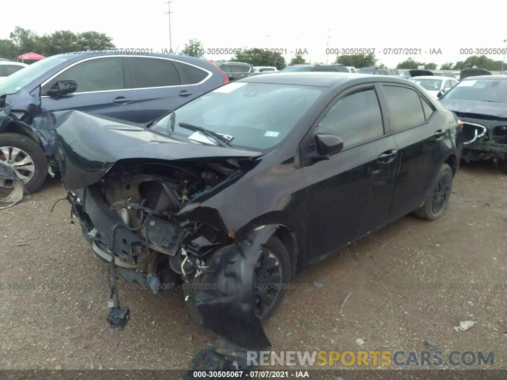 2 Photograph of a damaged car 5YFBURHE1KP859334 TOYOTA COROLLA 2019