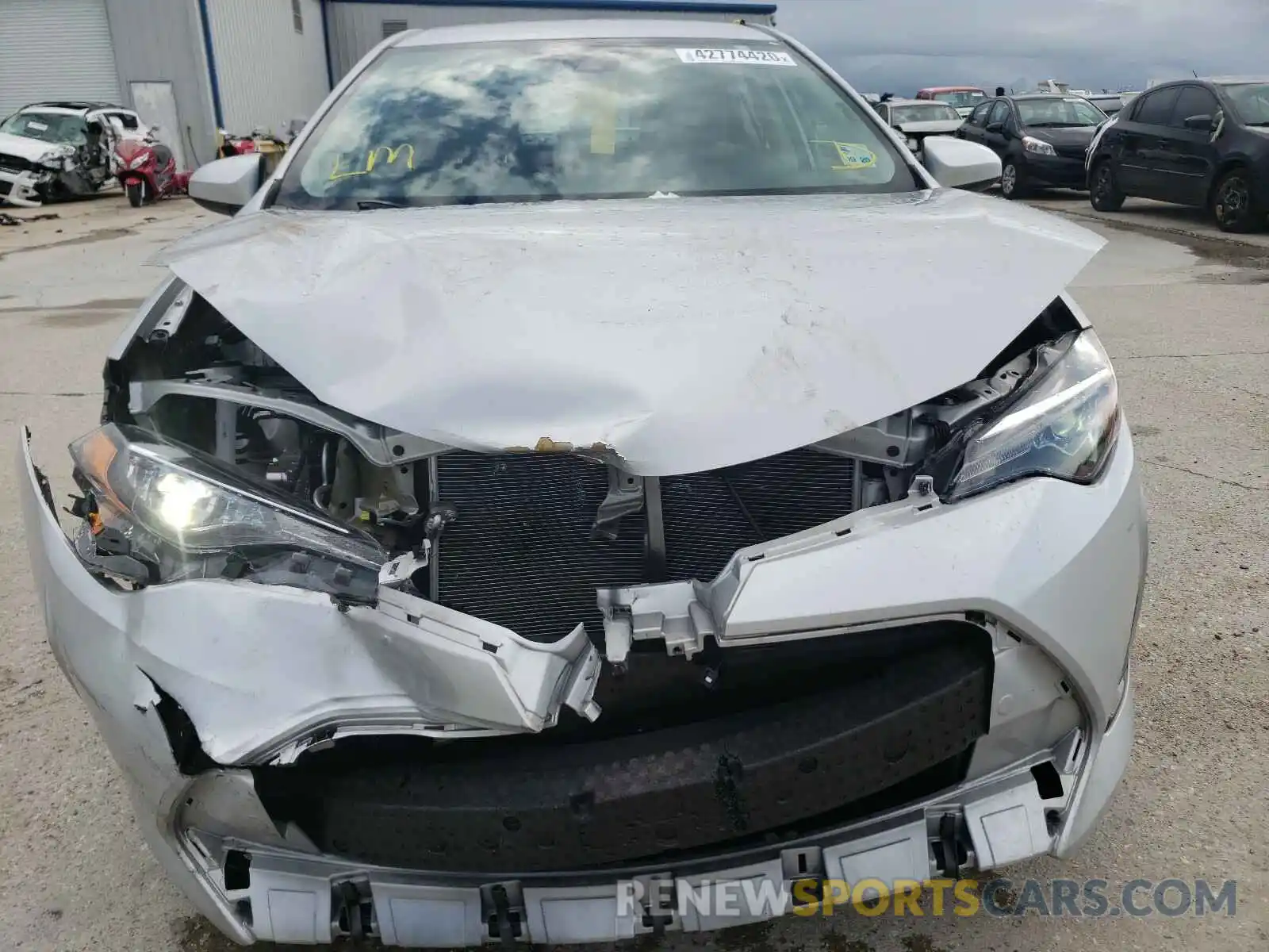 7 Photograph of a damaged car 5YFBURHE1KP859396 TOYOTA COROLLA 2019