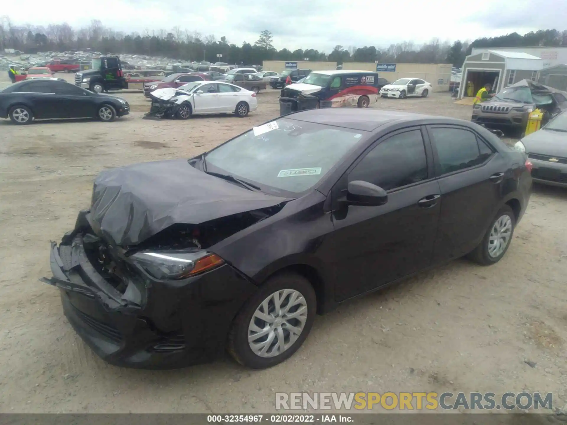 2 Photograph of a damaged car 5YFBURHE1KP859835 TOYOTA COROLLA 2019