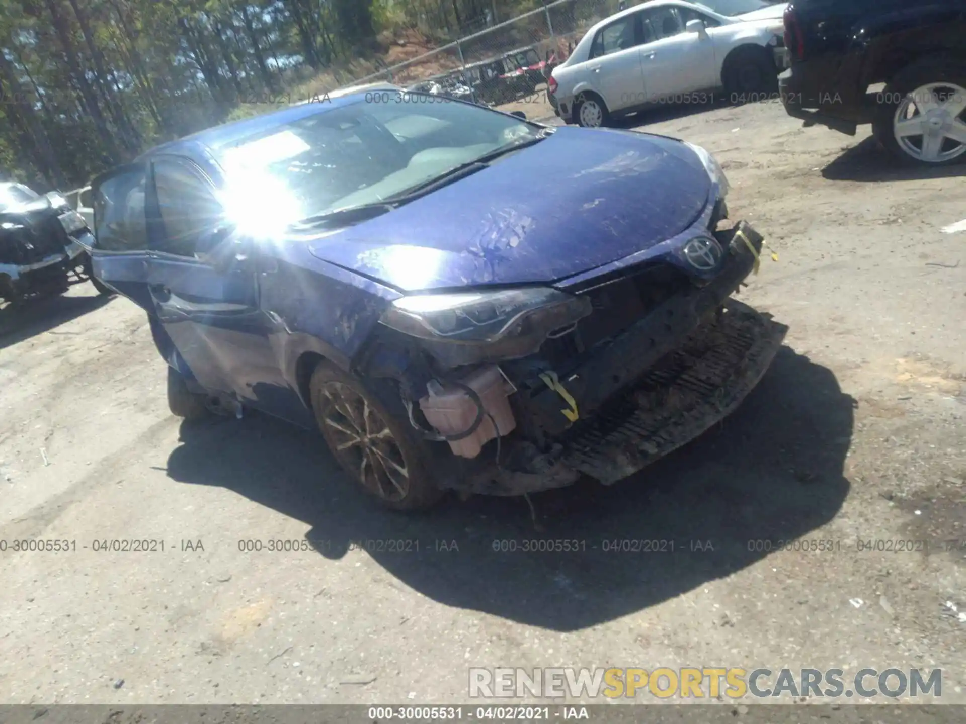 1 Photograph of a damaged car 5YFBURHE1KP859995 TOYOTA COROLLA 2019