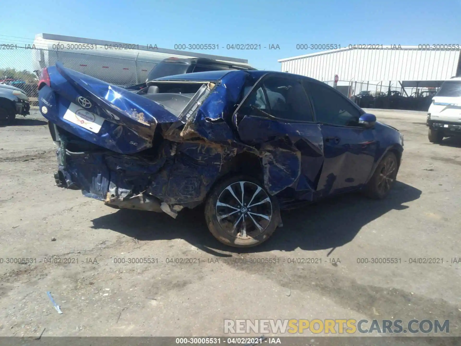 4 Photograph of a damaged car 5YFBURHE1KP859995 TOYOTA COROLLA 2019