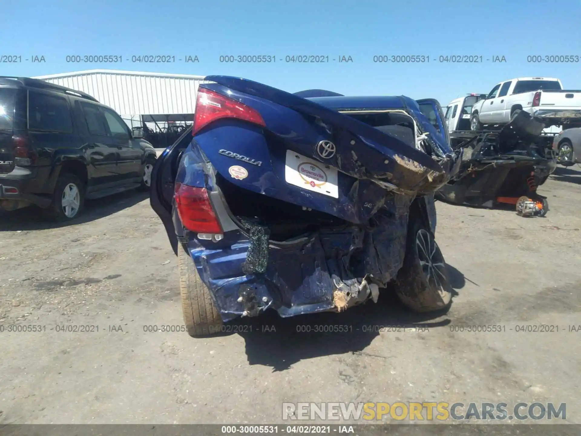 6 Photograph of a damaged car 5YFBURHE1KP859995 TOYOTA COROLLA 2019