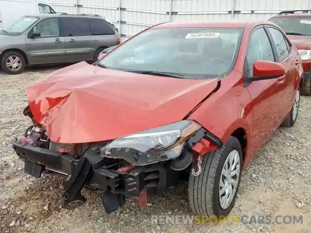 2 Photograph of a damaged car 5YFBURHE1KP860077 TOYOTA COROLLA 2019