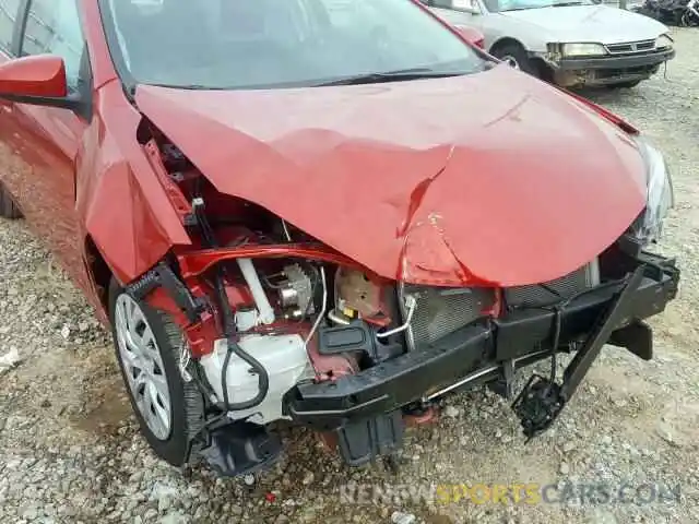 9 Photograph of a damaged car 5YFBURHE1KP860077 TOYOTA COROLLA 2019