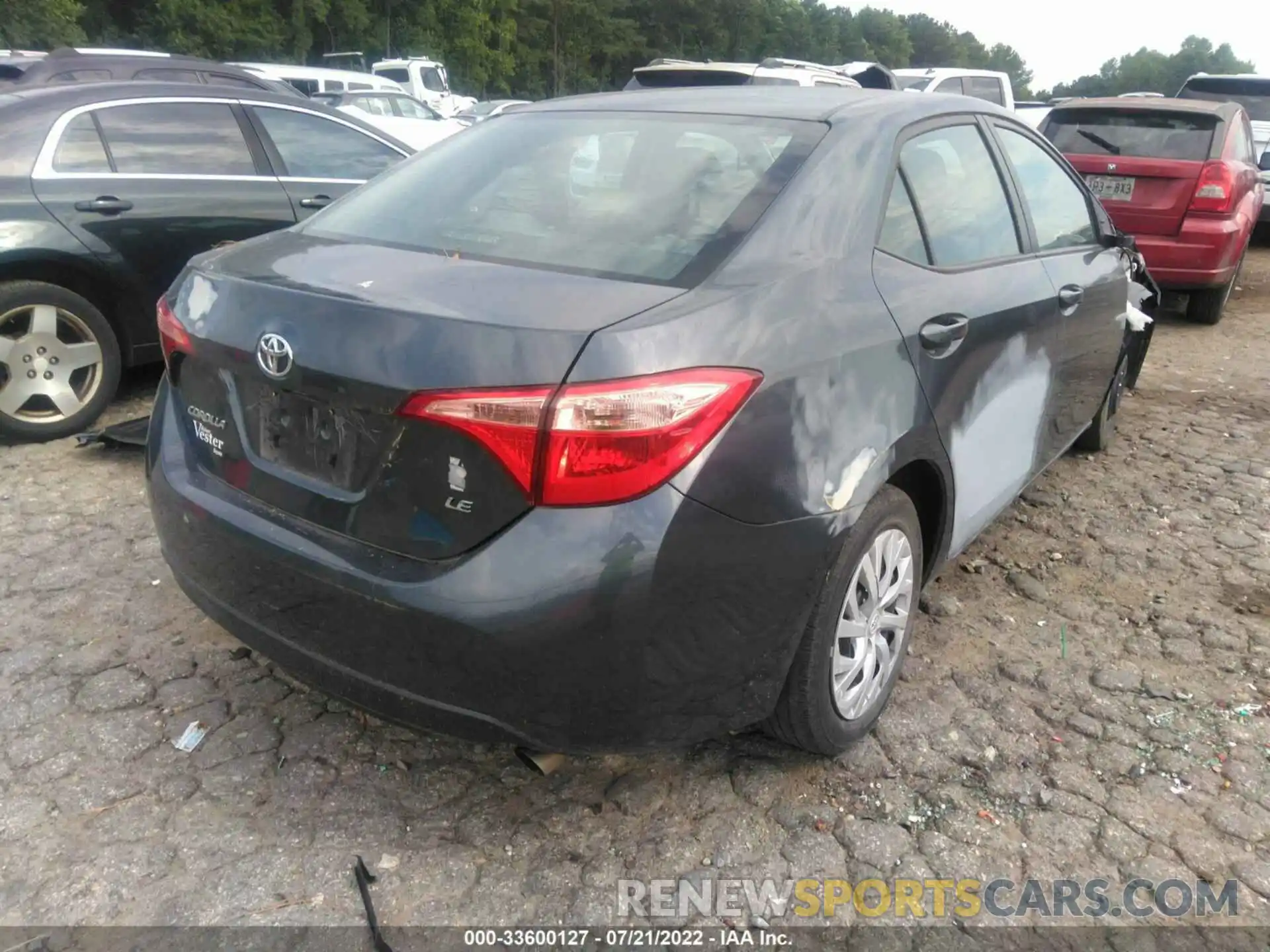 4 Photograph of a damaged car 5YFBURHE1KP860354 TOYOTA COROLLA 2019