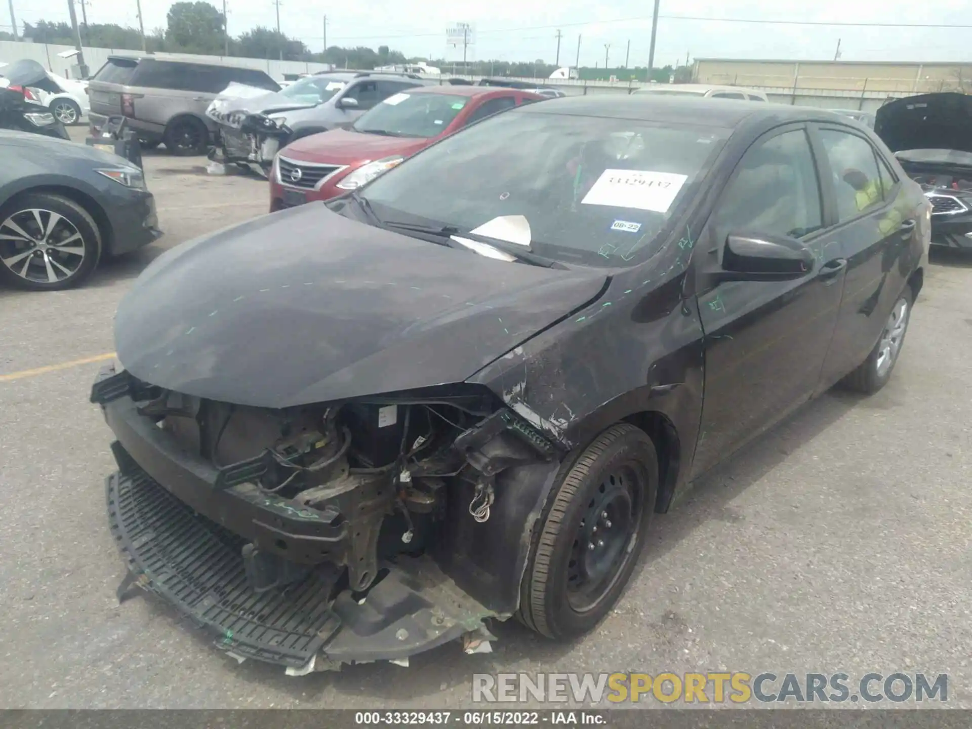 2 Photograph of a damaged car 5YFBURHE1KP860452 TOYOTA COROLLA 2019