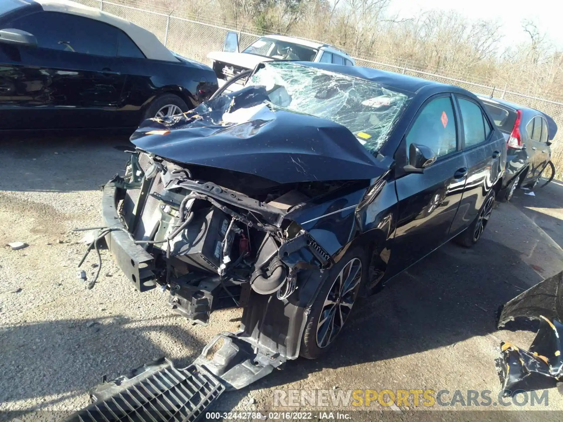 2 Photograph of a damaged car 5YFBURHE1KP860516 TOYOTA COROLLA 2019