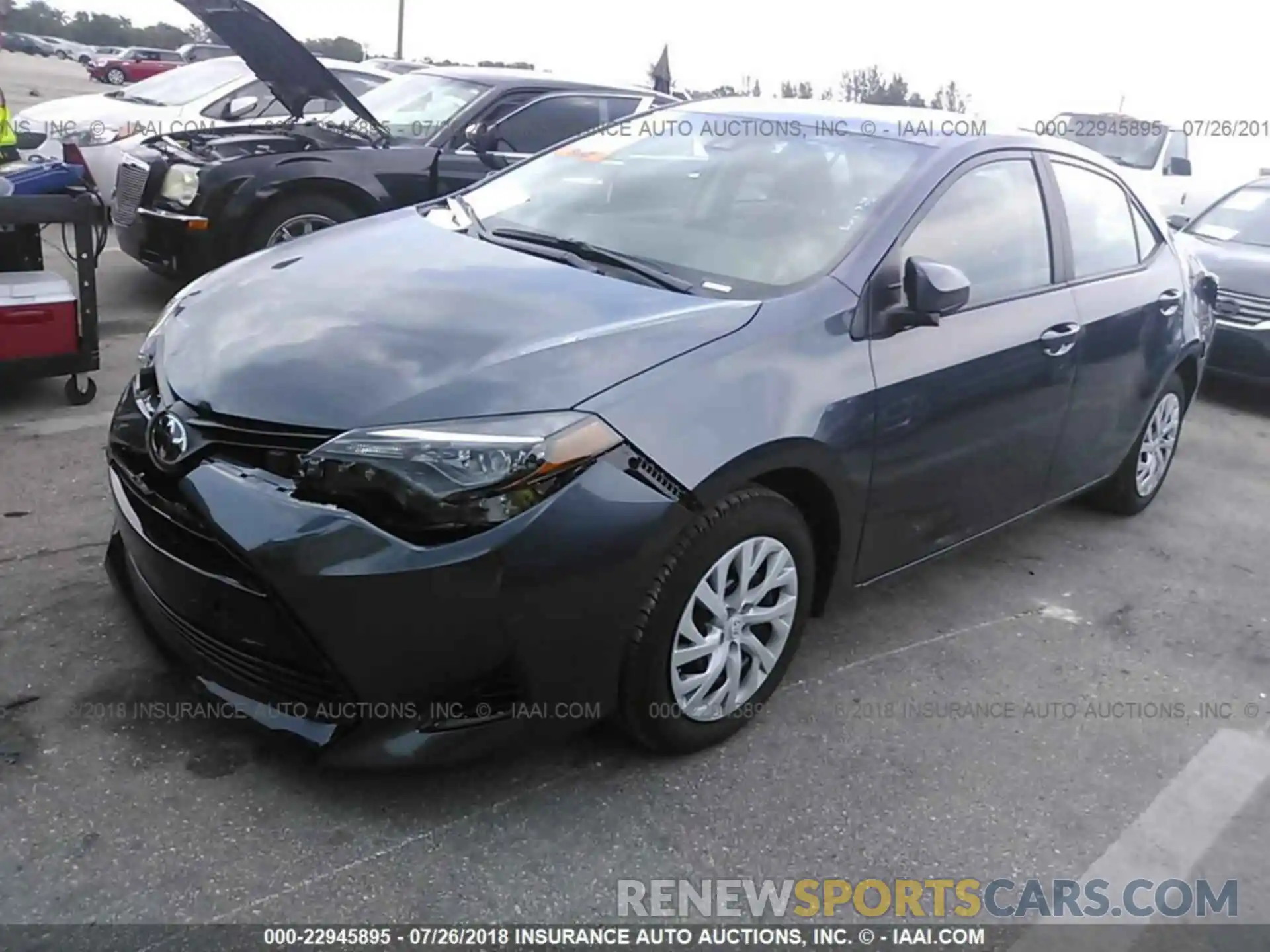 2 Photograph of a damaged car 5YFBURHE1KP860760 Toyota Corolla 2019