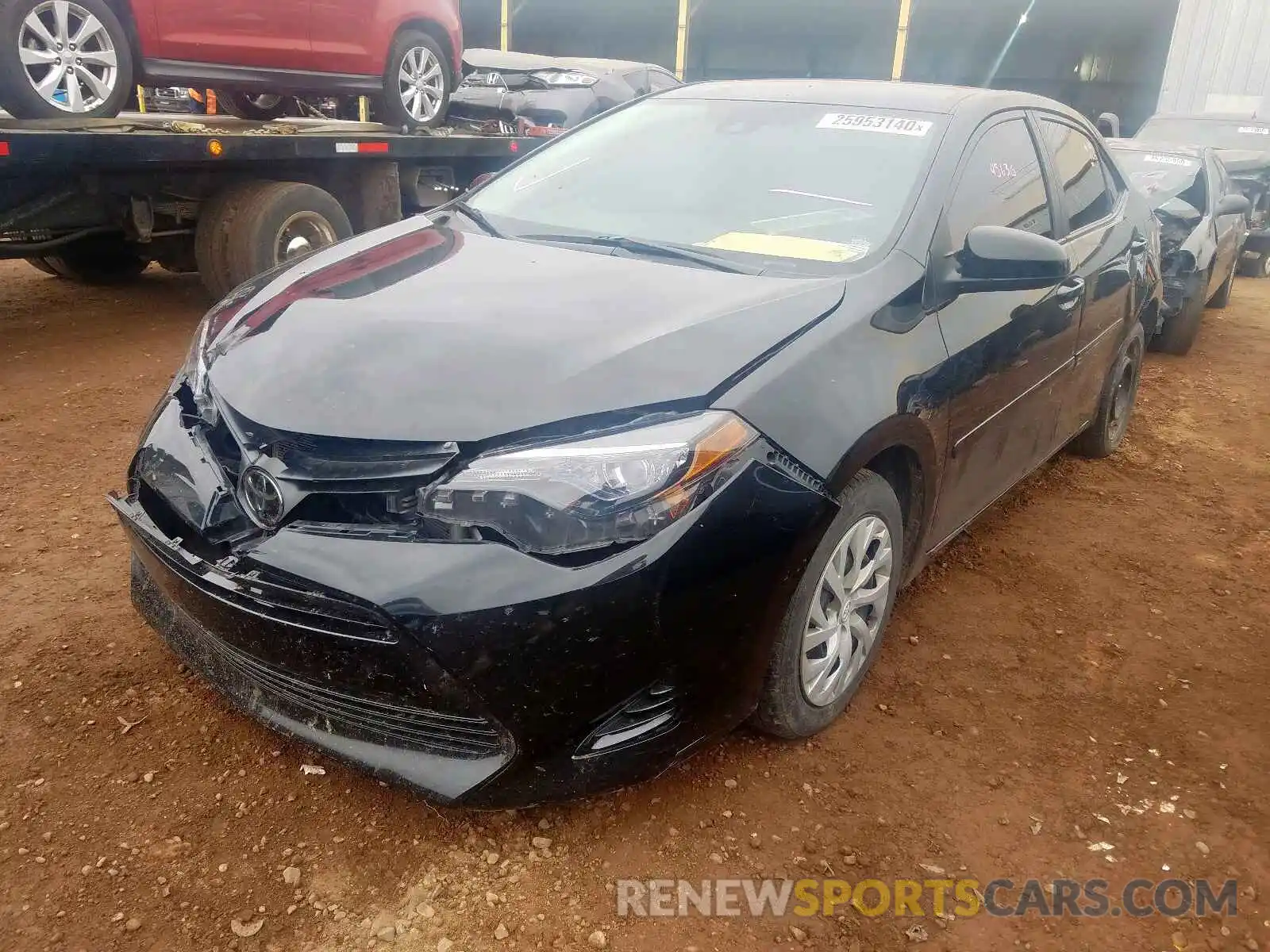 2 Photograph of a damaged car 5YFBURHE1KP861035 TOYOTA COROLLA 2019