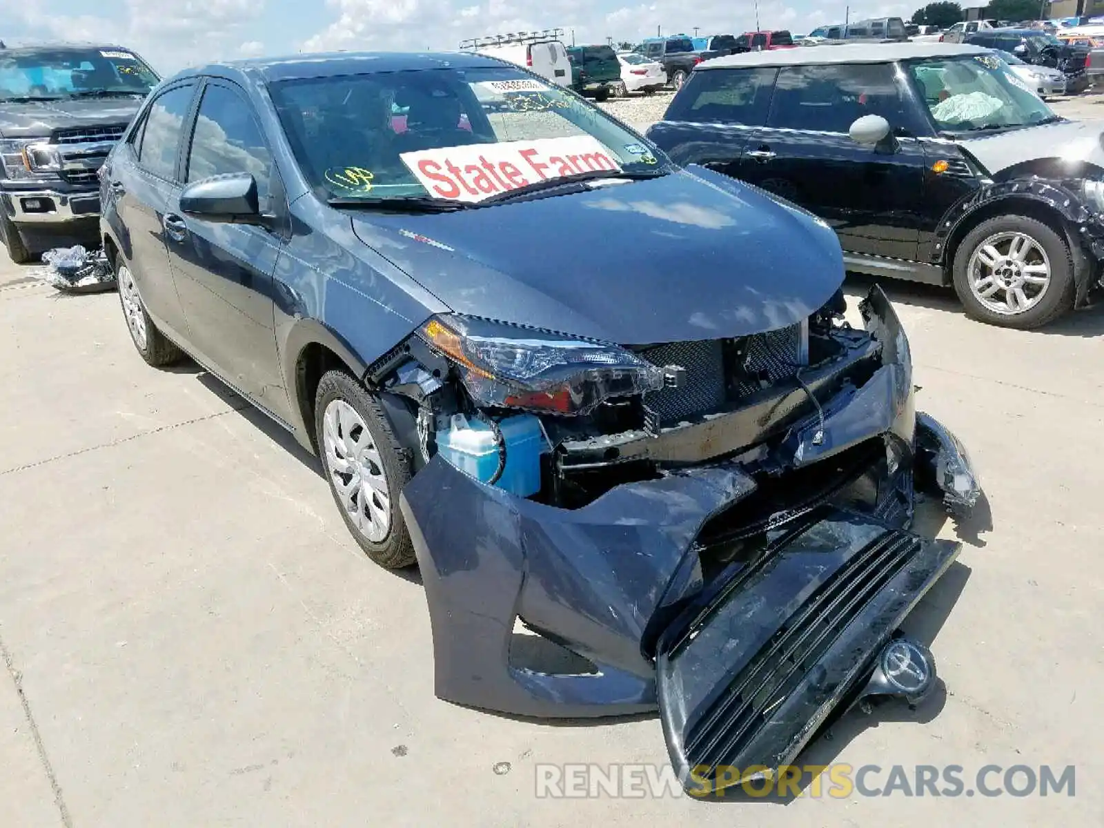 1 Photograph of a damaged car 5YFBURHE1KP861262 TOYOTA COROLLA 2019