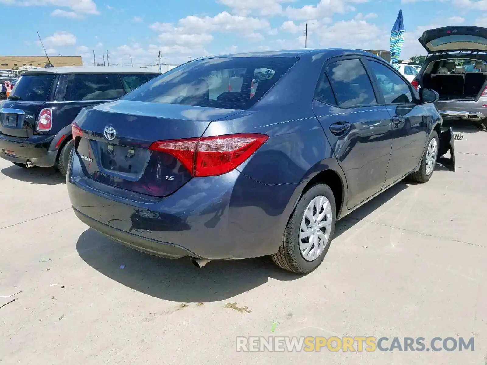 4 Photograph of a damaged car 5YFBURHE1KP861262 TOYOTA COROLLA 2019