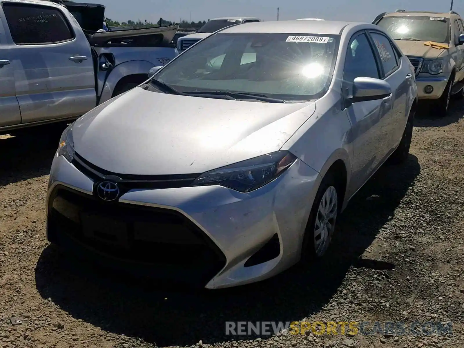 2 Photograph of a damaged car 5YFBURHE1KP861519 TOYOTA COROLLA 2019