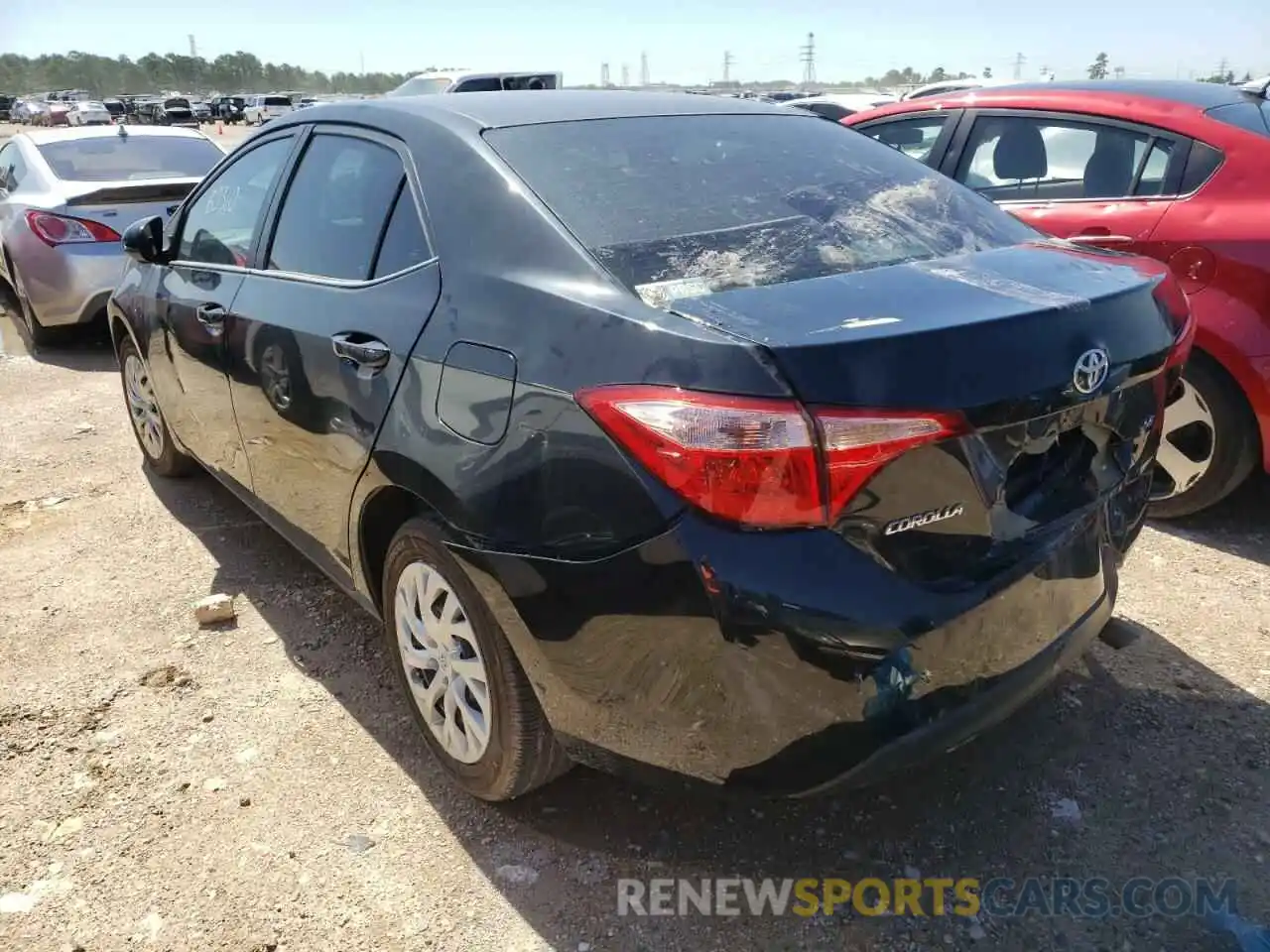 3 Photograph of a damaged car 5YFBURHE1KP861536 TOYOTA COROLLA 2019