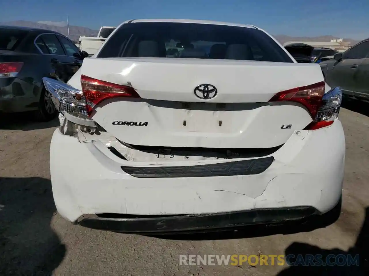 6 Photograph of a damaged car 5YFBURHE1KP861567 TOYOTA COROLLA 2019